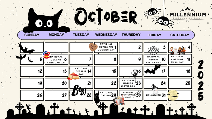 October Event Calendar  October Event Calendar